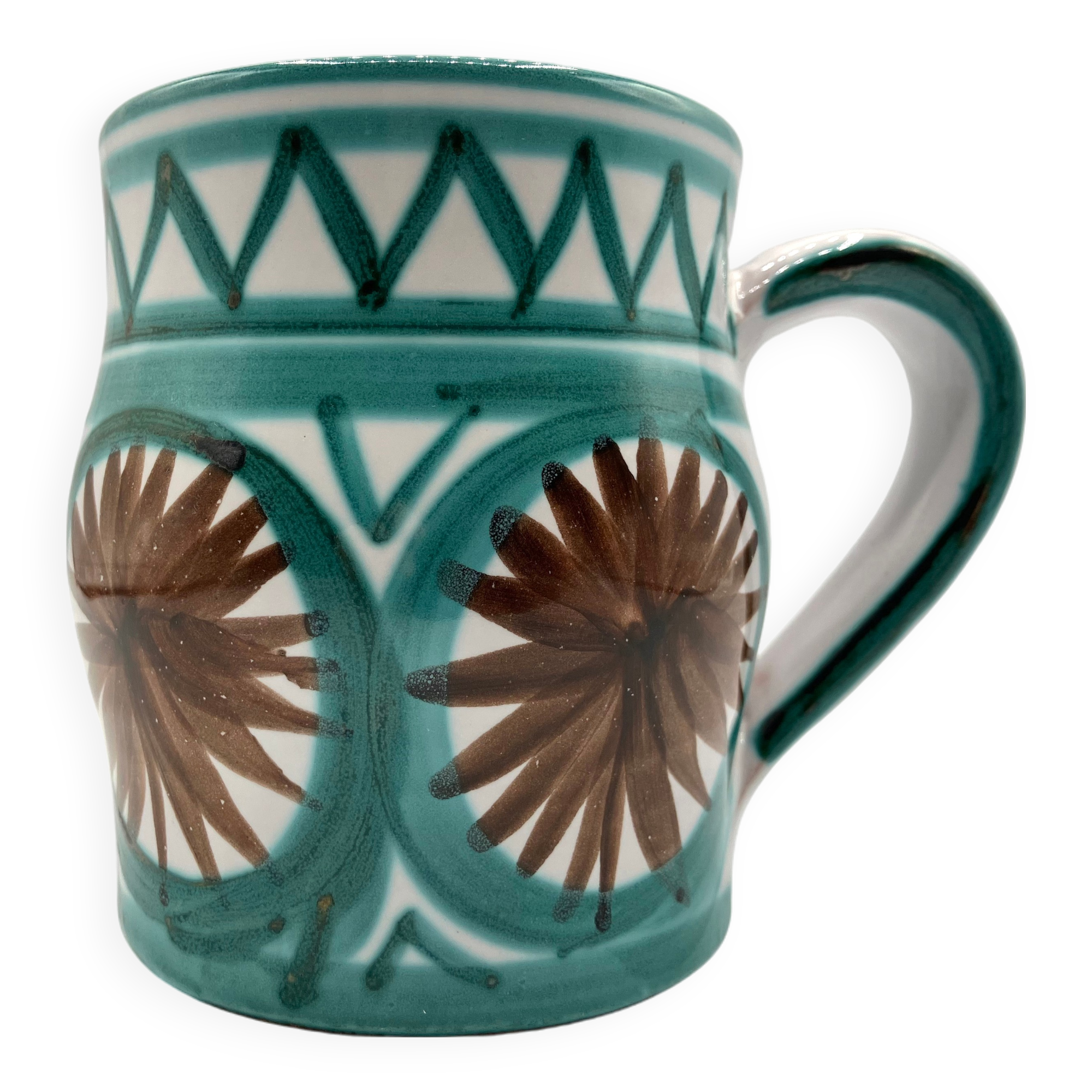 Ceramic mug by Robert Picault, 1960 Vallauris