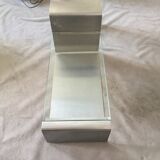 Coffee table in inox and glass 70s