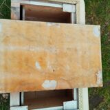 Antique Louis XVI style chest of drawers with marble top