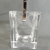 Crystal ice bucket from Sèvres, signed, vintage French design, ice bucket.