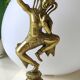 Clochette de table en forme de Danseuse céleste Apsara Khmer, en bronze doré