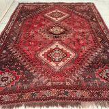 Handmade Persian Shiraz rug 292x220cm
