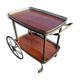 Serving table on wheels