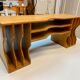 Large range office mail solid oak design workshop France vintage 60s