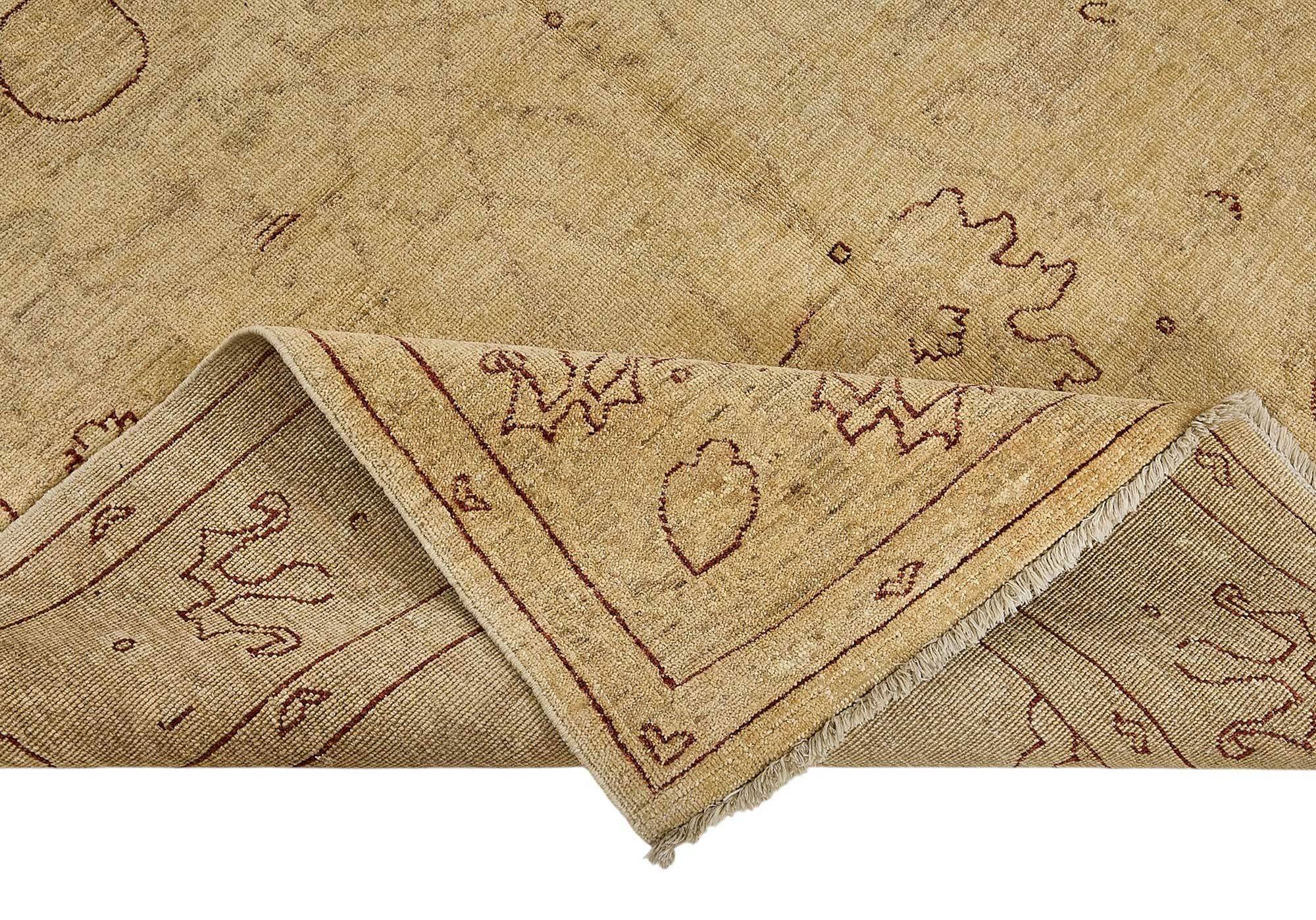 Turkish Handknotted Wool Oushak Rug 184 cm x 268 cm