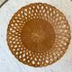 Round wicker basket 70s