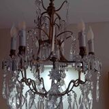 Large crystal chandelier from the 1st half of the 20th century.