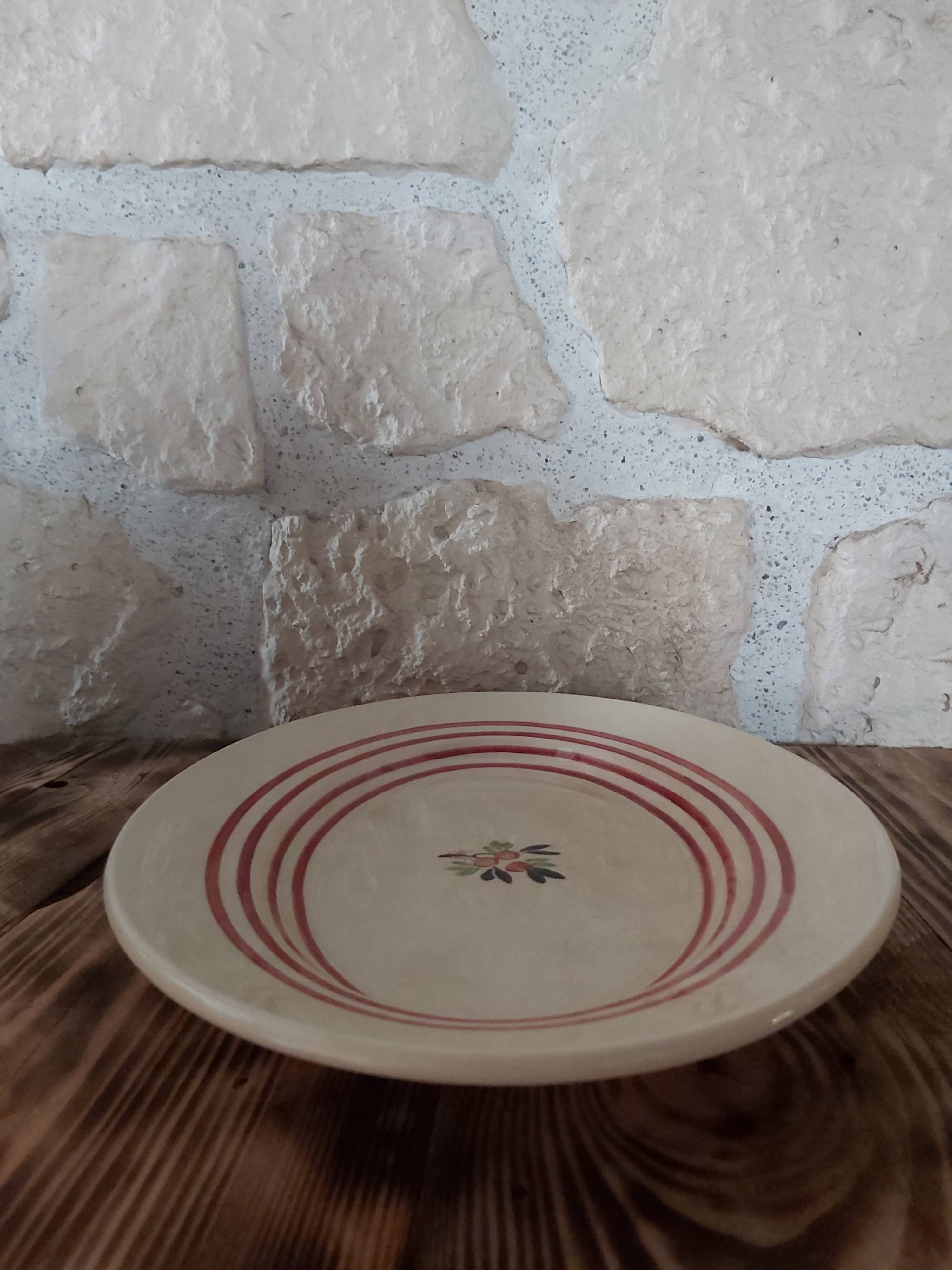 Oval dish Gien