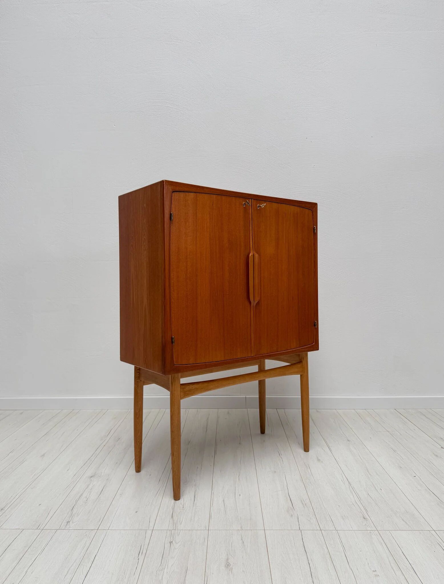 1950s vintage Torbjørn Afdal teak 'Bacchus' bar cabinet Norway