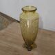 Large Art Deco yellow glass vase