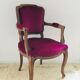 Burgundy pink velvet shepherdess