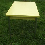 Yellow formica table