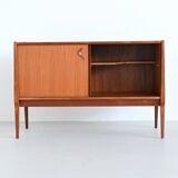 Bosteels Meubelen unique small sideboard in walnut Belgium 1970