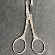 Tableware, silver-plated sugar scissors Christofle 20th century