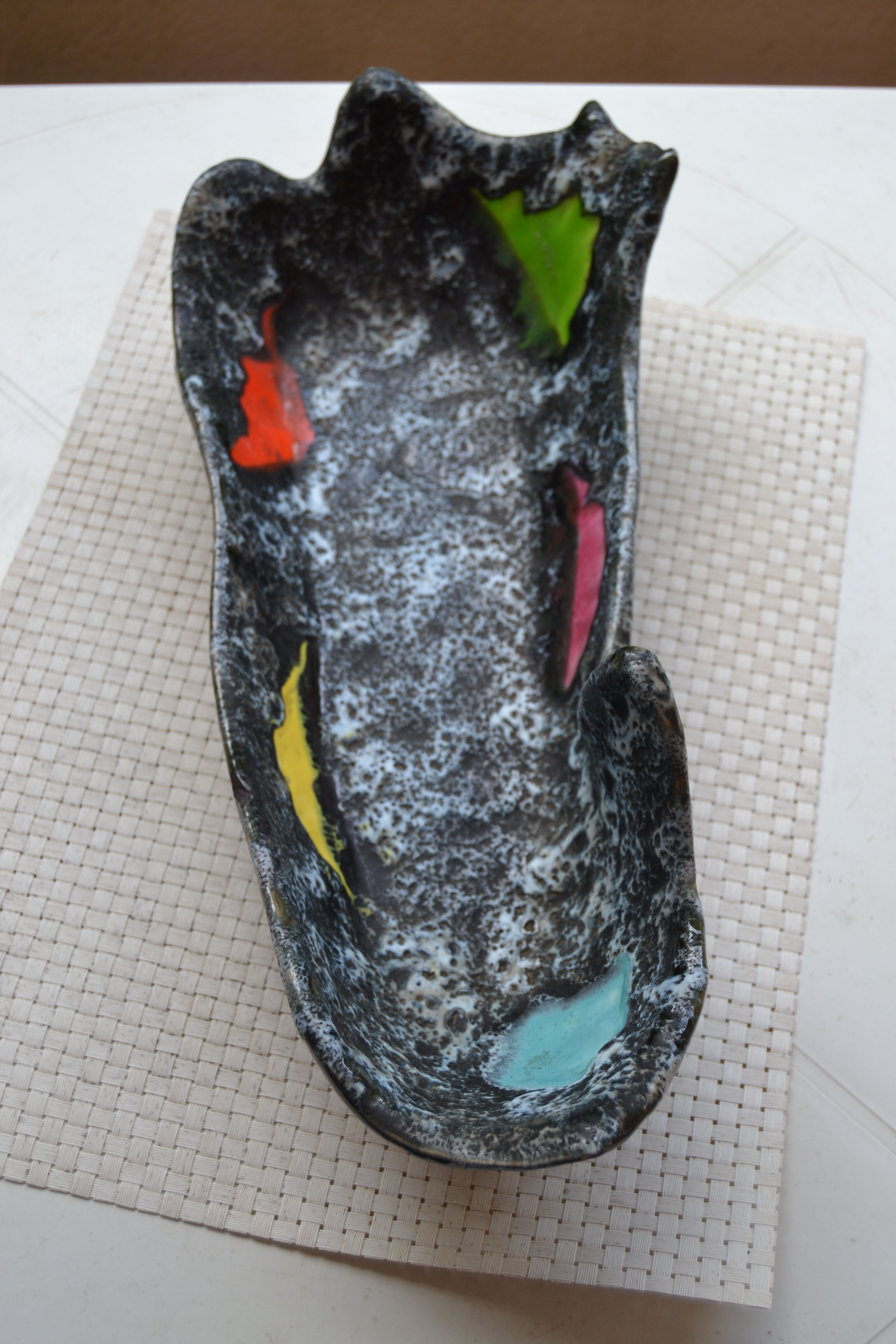 Fruit cup Vallauris signed LUC (Auguste Lucchesi, then Damiano) year 1950/1960