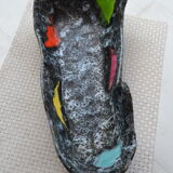 Fruit cup Vallauris signed LUC (Auguste Lucchesi, then Damiano) year 1950/1960