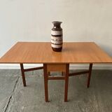 Mid-Century 1960s retro vintage large drop leaf table