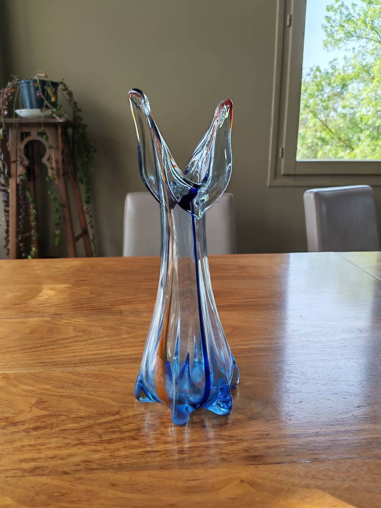 Vase vintage en verre de Murano