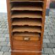Old cabinet wooden curtain binder
