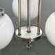 1930s Czech Art Deco Chandelier with Three Opaline Glass Globes