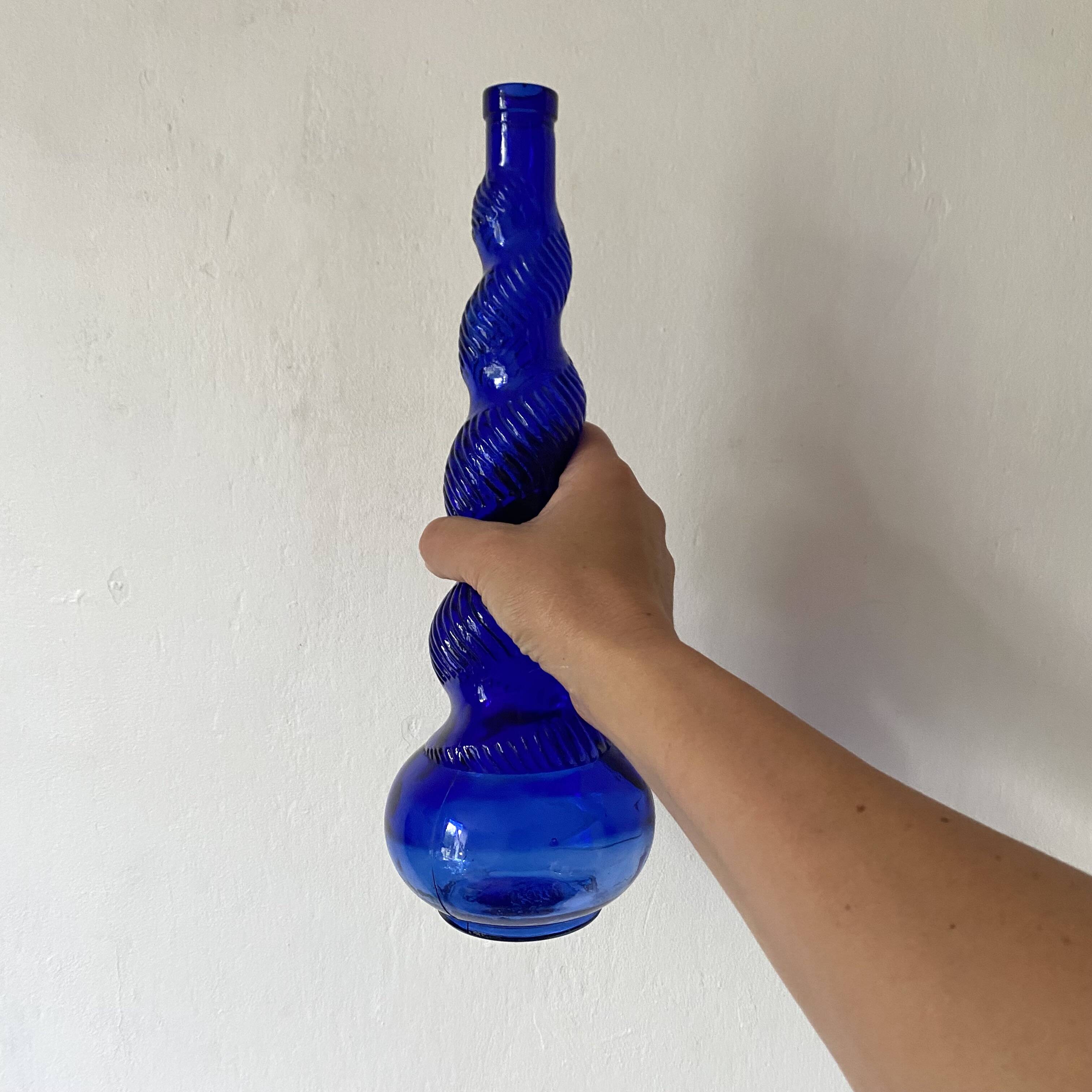 Vintage twisted Italian Empoli bottles