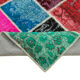 Tapis patchwork multicolore vintage 179 cm x 243 cm fait à la main anatolian vintage