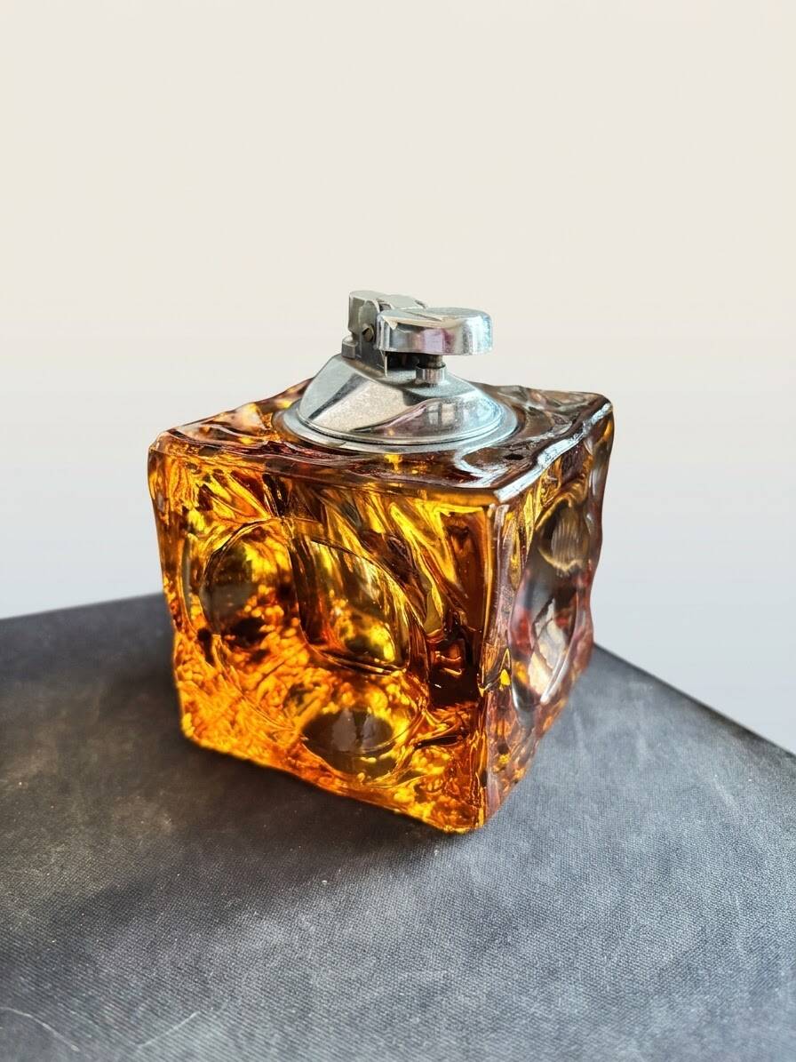 Murano Antonio Imperatore 1970 ensemble lighter table ashtray candle holder