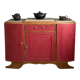 Raspberry art deco buffet