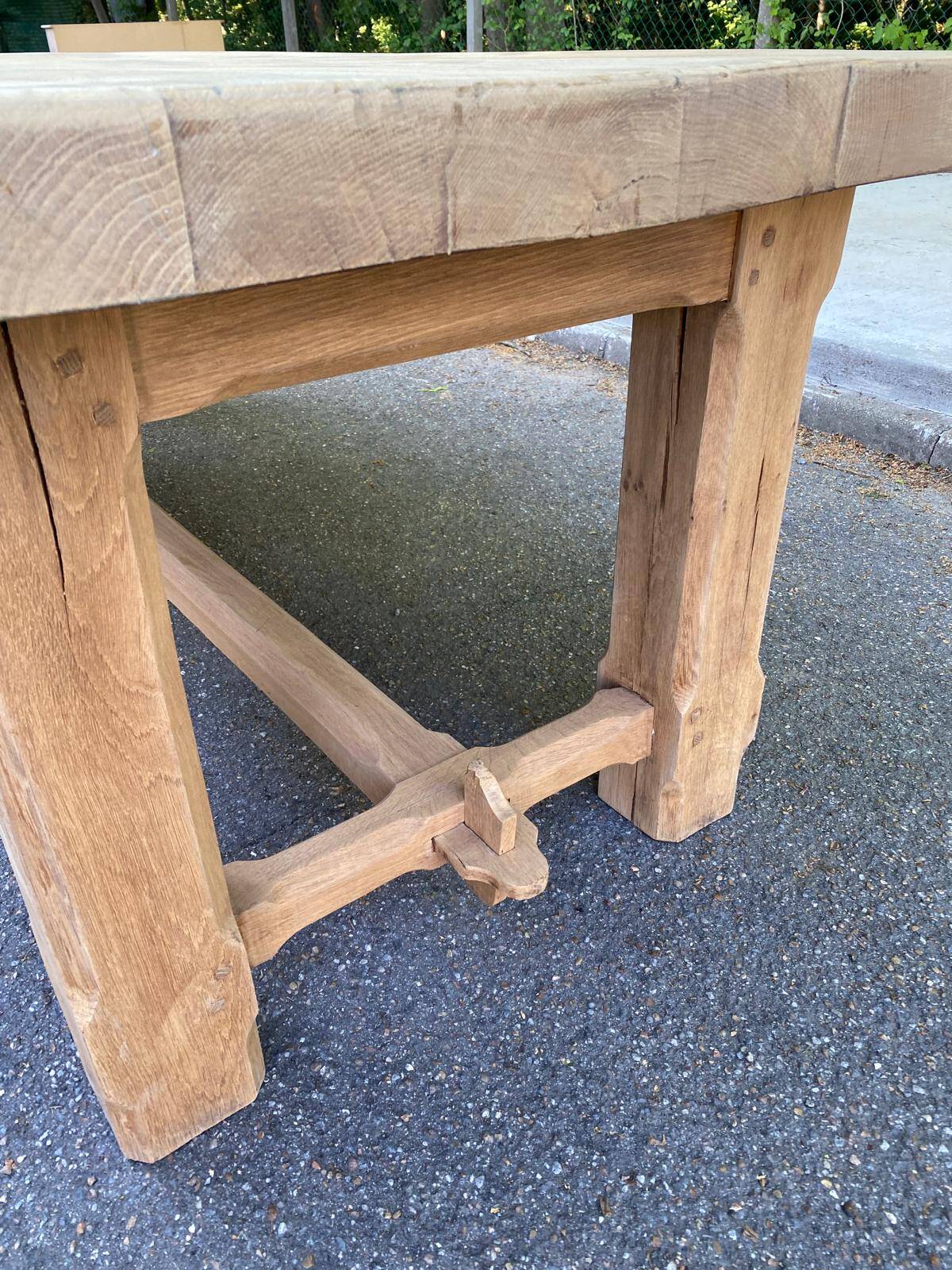 19th century solid oak farmhouse table 240cm