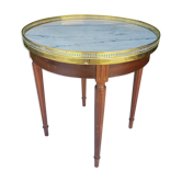 Table bouillotte de style Louis XVI dessus marbre