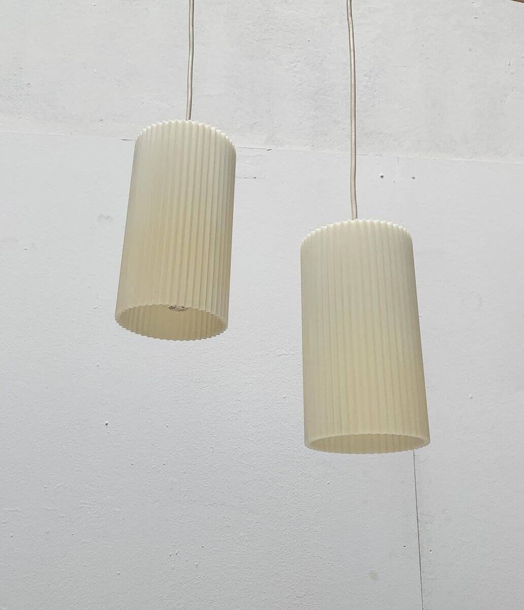Modern mid-century German plastic suspension by Erco.