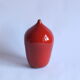 Red glazed ceramic vase by Paco, Belgium 1960s