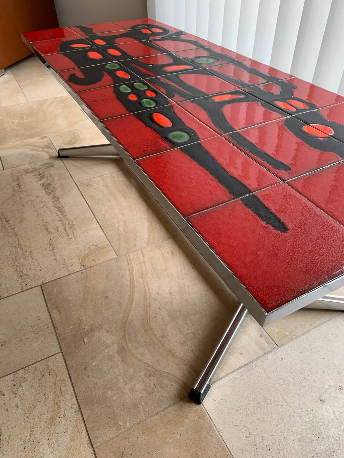 Adri style vintage ceramic coffee table