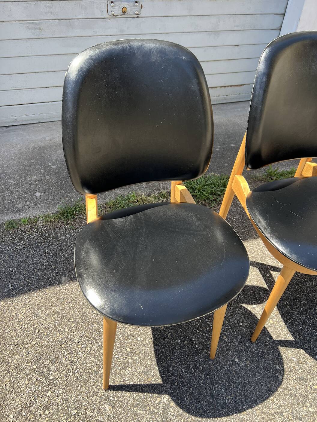(Lot) 5 Chaises Pégase, Pierre Gurariche pour Baumann