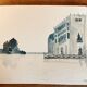Watercolor painting "Twilight in Venice at the Cipriani", signed