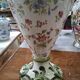 aiguière décorative en faïence polychrome – Décor floral – Style rocaille