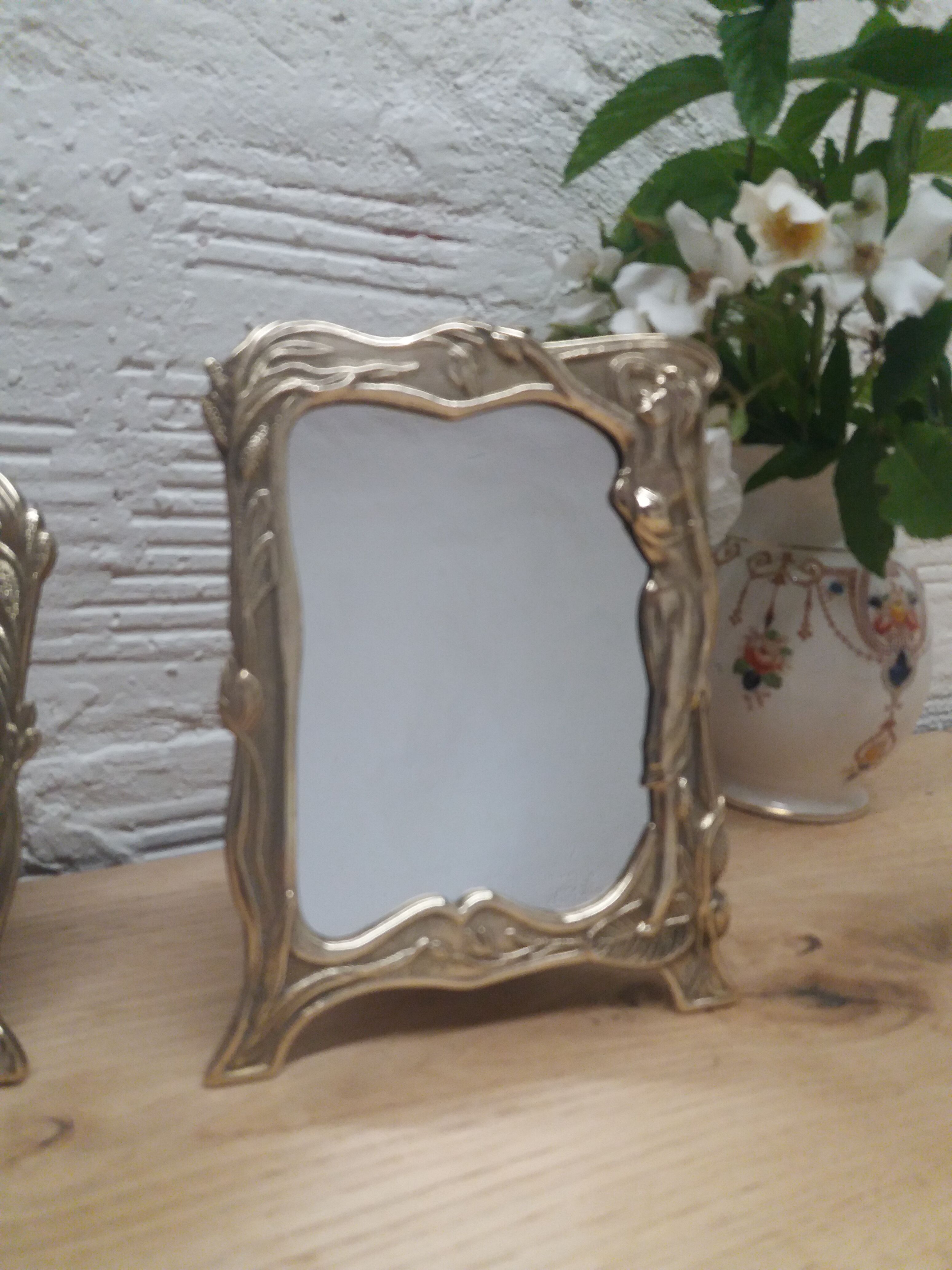 Art Nouveau mirror duo