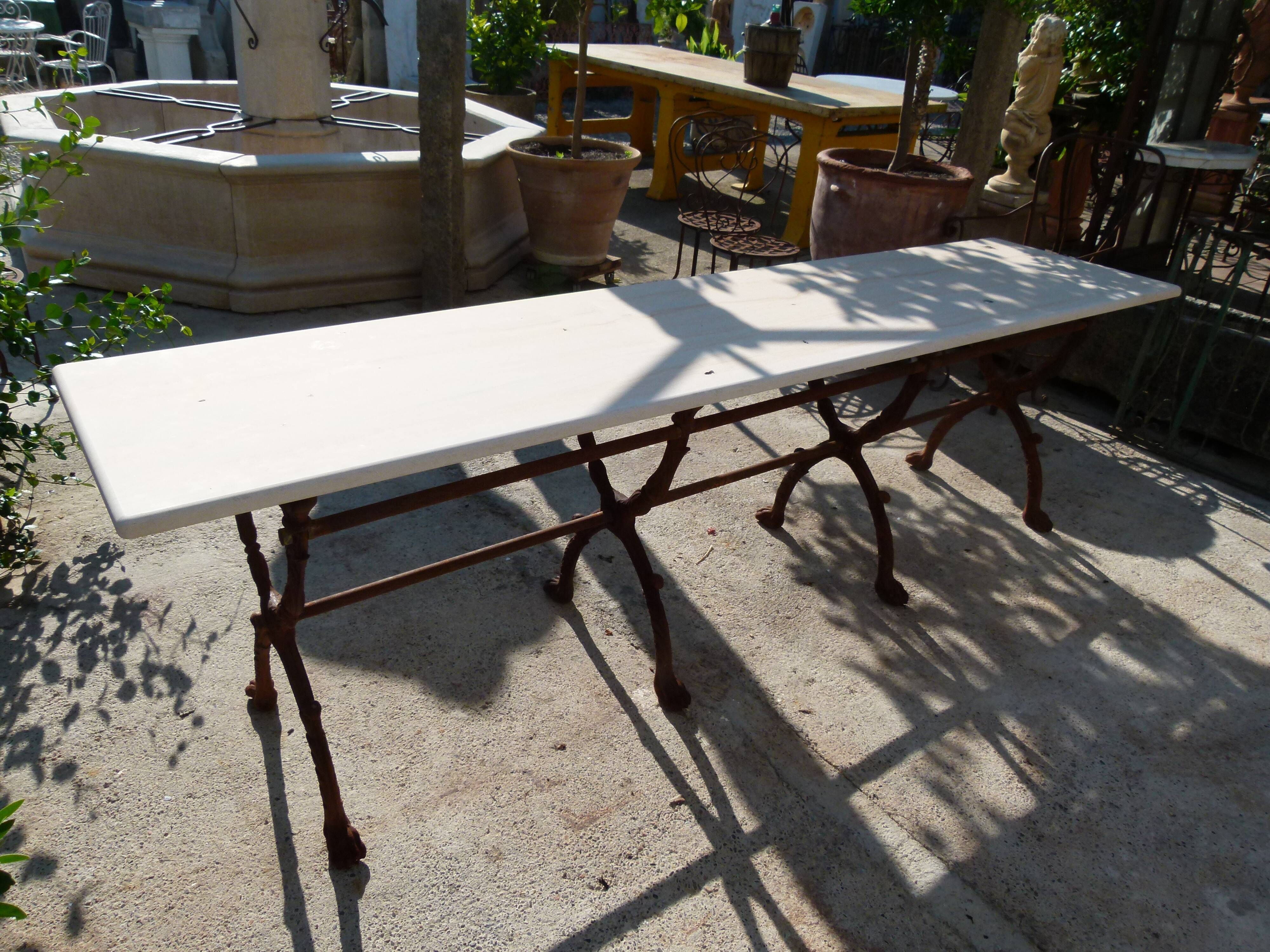 Marble table feet cast iron XXeme