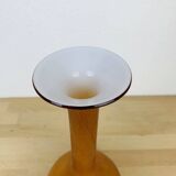 Vintage vase 70s caramel orange glass
