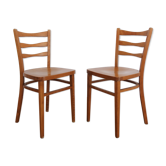 Pair of Scandinavian bistro chairs