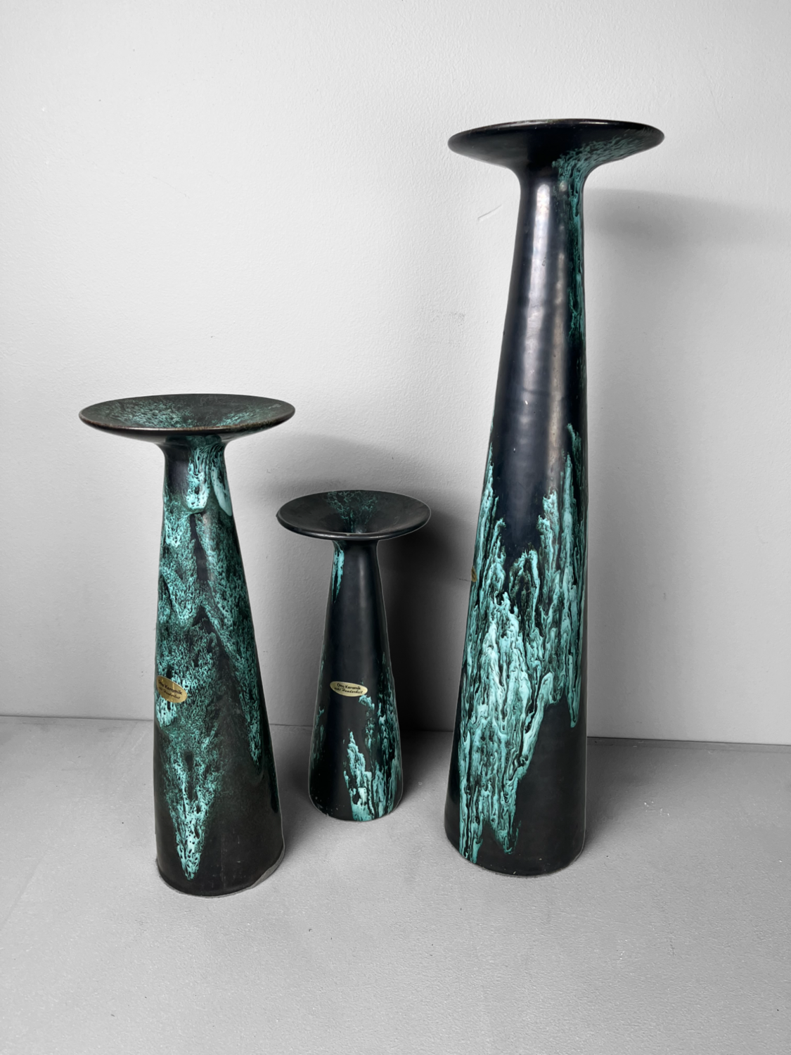 Set of 3 vases by Otto Keramik Germany