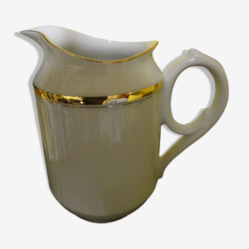Bernardaud Limoges jug gilded with fine gold