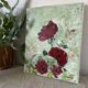 Oil on canvas flowers
