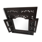 Vintage shuttered Indonesian mirror