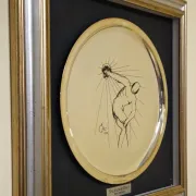 Silver-plated plate – Screen printing – Numbered edition 816/1500
