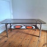 Table basse vintage, meuble ancien salon