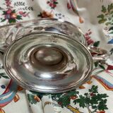 Saucière en métal argenté ancienne estampillée Birks