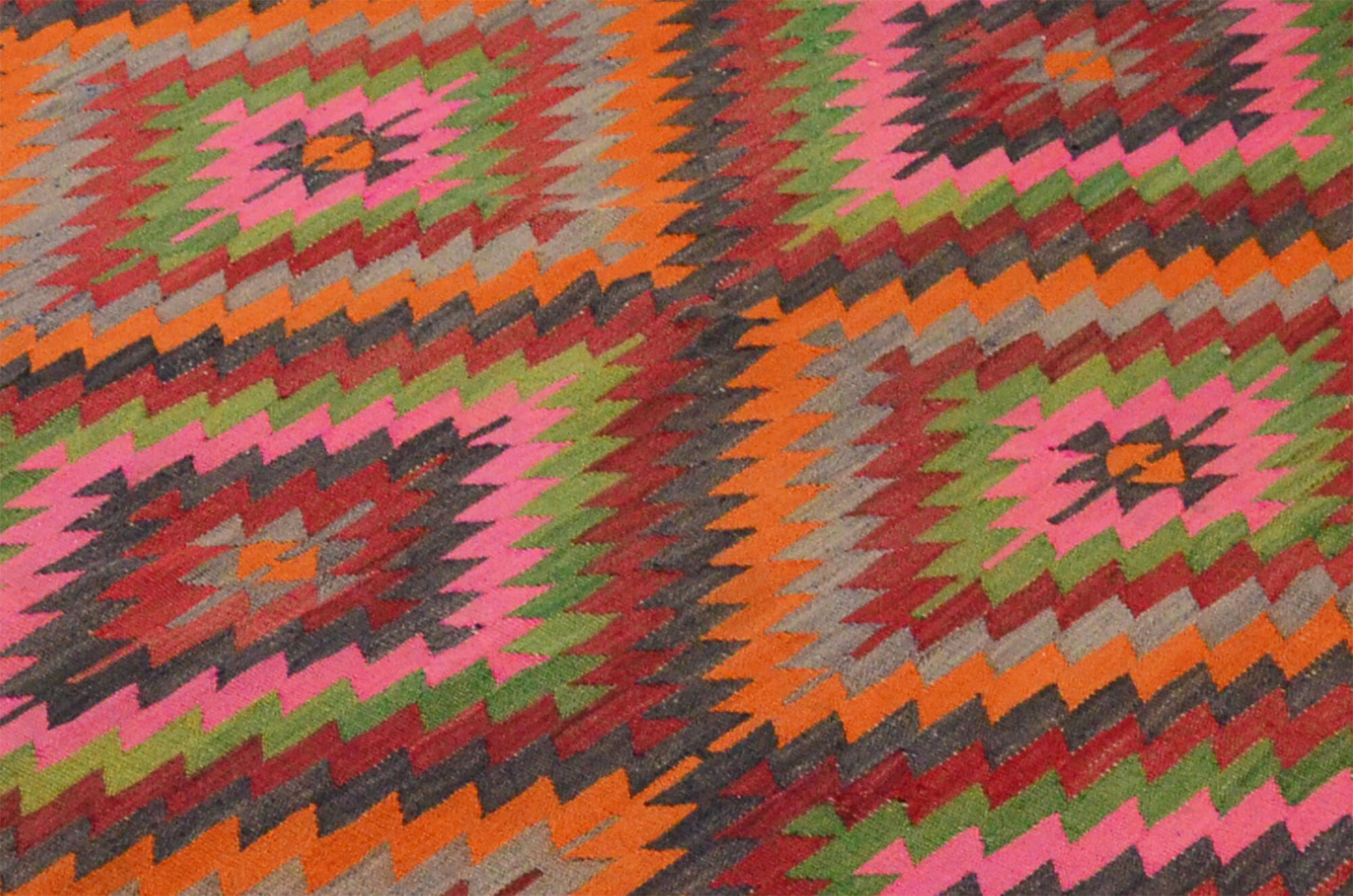 Anatolian handmade kilim rug 283 cm x 200 cm