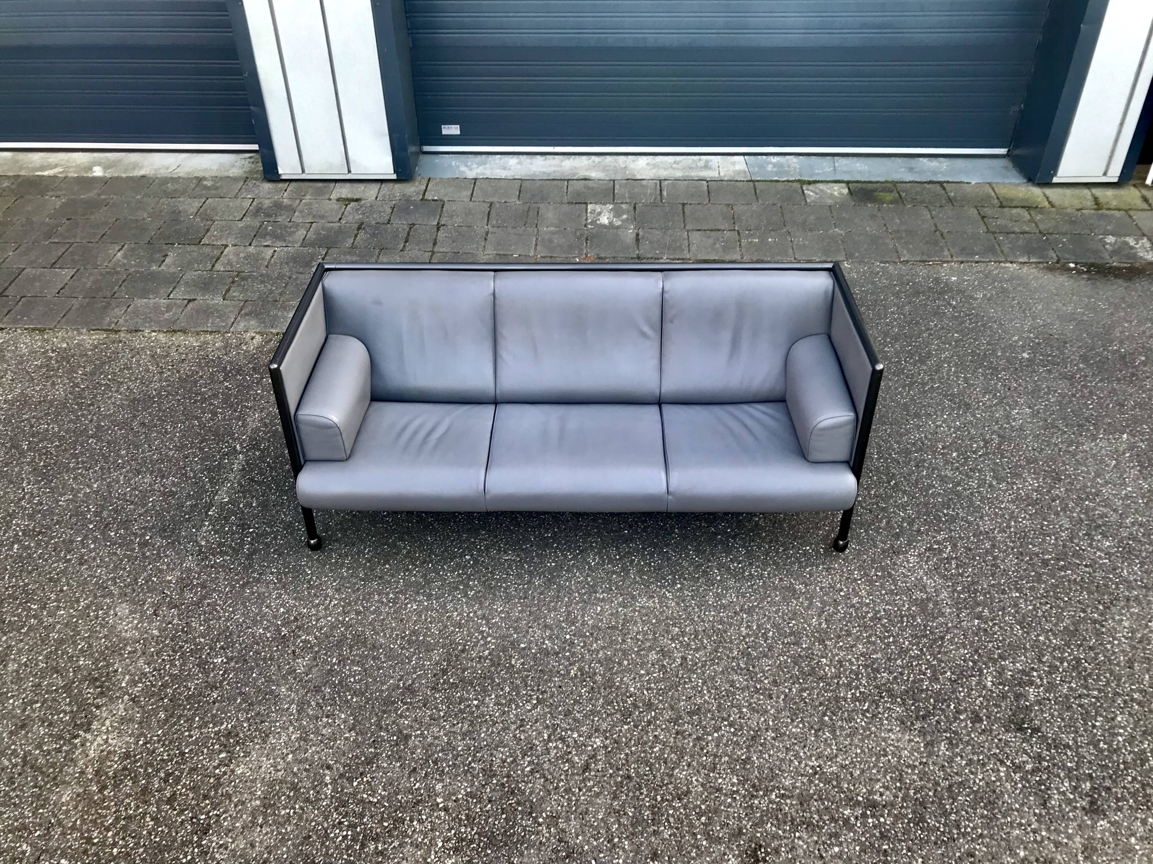 Postmodern Danube 850 3-seater sofa by Ettore Sottsass for Cassina 1992