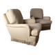 Vintage beige armchairs with fringes